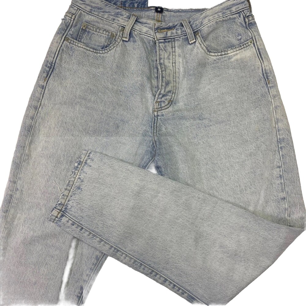 Lucky Brand Women’s Drew Mom High Rise Rigid Taper Jeans Light Wash Size M